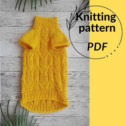 Pattern pet clothes Pattern cat sweater Pattern pet jumper Patterns knitting sweater for cat pet small dog Knit pattern