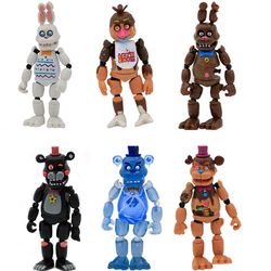 6pc Five Nights At Freddy's FNAF SET Christmas Figure Nightmare Cake Topper 2021
