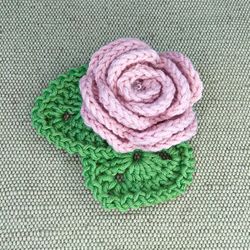 Crochet rose PDF, DIY crochet rose, Crochet flower PATTERN, Crochet easy pattern