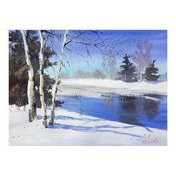 ORIGINAL WATERCOLOR PAINTING | Painting landscape | Original painting | Watercolor painting art | Wall painting  decor