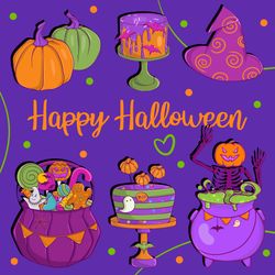 Halloween Clipart PNG, Magic Clipart, Halloween Party Clipart