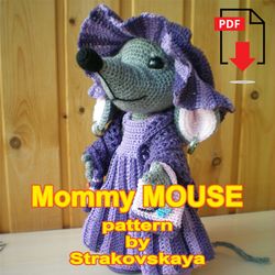 Tutorial: Mommy Mouse crochet pattern
