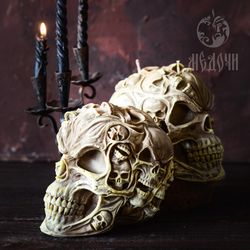 Mold of Skull, Very big candle Skull. Big Skull, Witchcraft.
