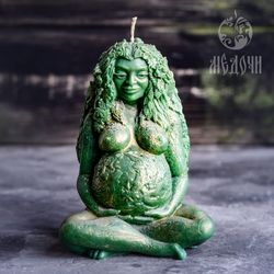 Mold of Mother- Earth , Candle Goddess Mother Earth , Very big silicon mold