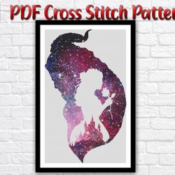 Beauty And The Beast Cross Stitch Pattern / Disney Cross Stitch Pattern / Princess Cross Stitch / Counted Printable PDF
