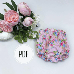 Baby bloomers sewing pattern