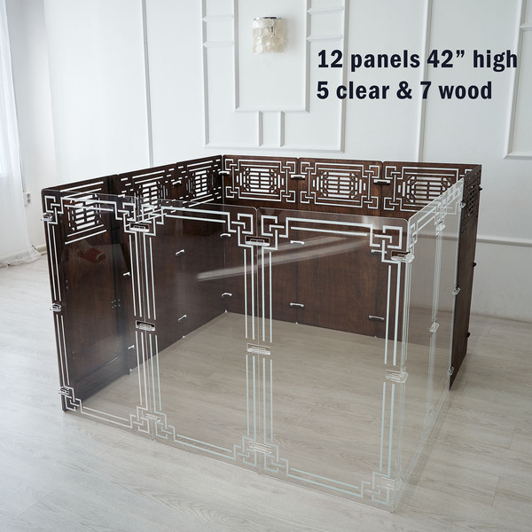 perspex clear dog kennel indoor
