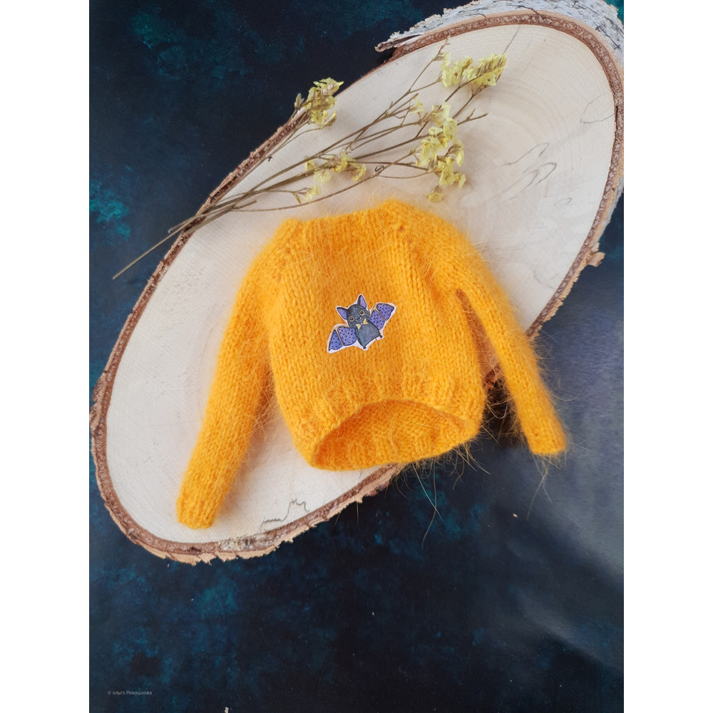 Blythe knit sweater pattern, Tutorial doll sweater, Doll sweater knitting pattern, Blythe doll clothes