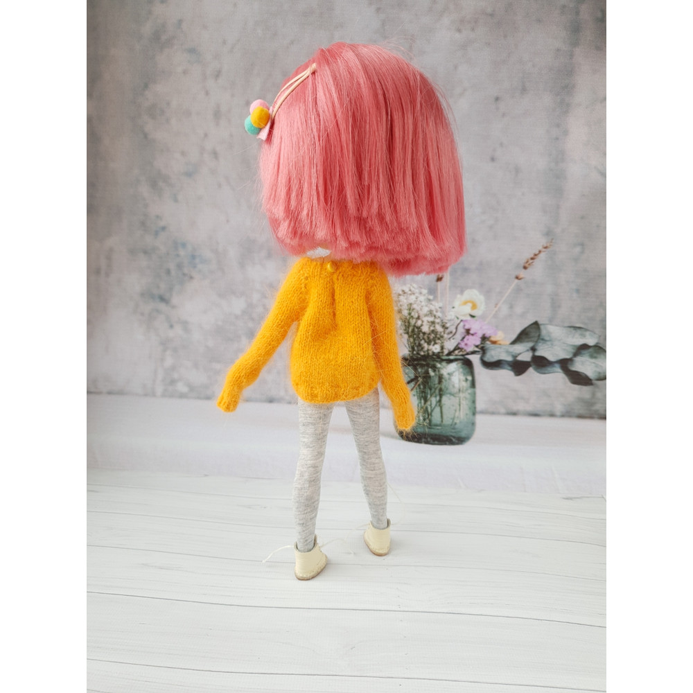 Blythe knit sweater pattern, Tutorial doll sweater, Doll sweater knitting pattern, Blythe doll clothes