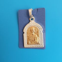 Saint Nicholas the Wonderworker Christian blessed pendant