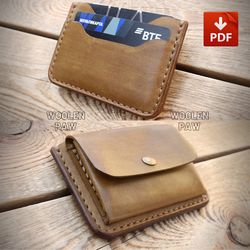 leather template-Mini coin wallet.PDF+CDR+AI+SVG MW8