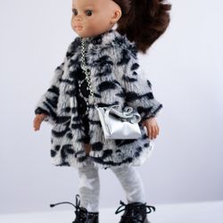 little darling dianna effner set of clothes, 13 inch doll dress, coat, shoes, underwear, bag, paola reina clothes, dolls