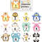 Newborn Unisex 12pcs Cartoon Graphic Stickers Photography Prop Birth Announcement Sign (6).jpg