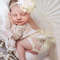 Newborn Girl Outfit Photo Prop Baby Infant 2 Pcs Set Lace Bodysuit Flower Headband (4).jpg