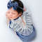 Newborn Girl Lace Ruffle Trim Velvet Bodysuit Headband Photography Prop Photography Set Baby Clothing (1).jpg