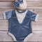 Newborn Girl Lace Ruffle Trim Velvet Bodysuit Headband Photography Prop Photography Set Baby Clothing (2).jpg