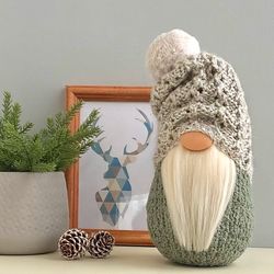 Sweden holiday gnome, Scandinavian gnome with hat, Hygge Spring decor