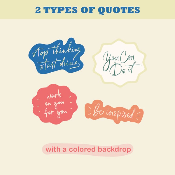 MOTIVATIONAL HANDWRITTEN QUOTES CALLIGRAPHY, STICKERS AND SU - Inspire ...