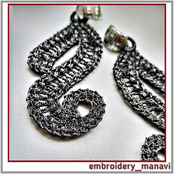 In-the-hoop-Embroidery-design-FSL-jewelry-quirky-earrings