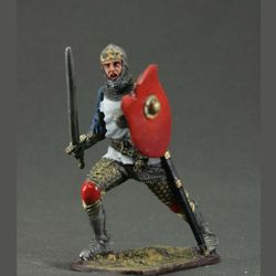 Toy tin soldiers 54 mm model Figure medieval European Knight