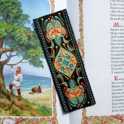 Leather bookmark, Personalized bookmark, Hand painted bookmark, Cute bookmark, Gifts for book lovers, Book nerd gift