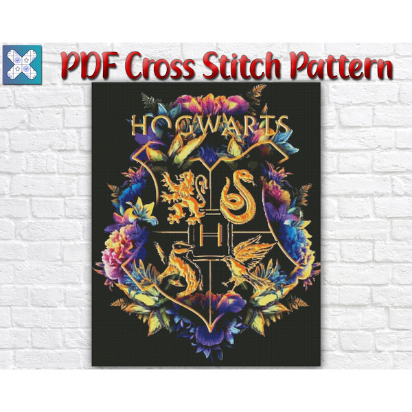 hogwarts cross stitch