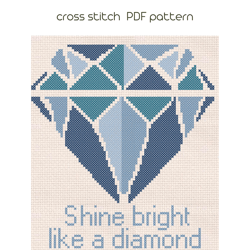 Diamond stitch, Pop Art cross stitch pattern, Modern cross stich, PDF Pattern, cross stitch chart, embroidery /23/