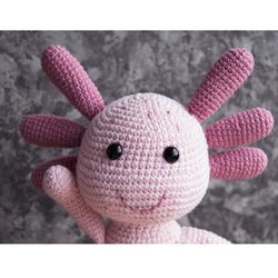 PDF Pattern, Amigurumi Axolotl, Crochet animals