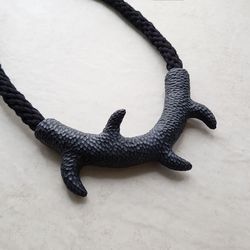 Statement black necklace, branch neckace, contamporary jewelry