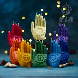 Chakra molds, chakra candles, molds for resin, gypsum