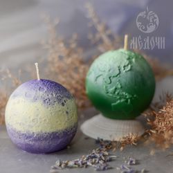 Mold of the Moon , The Earth for candles, resin, soap.