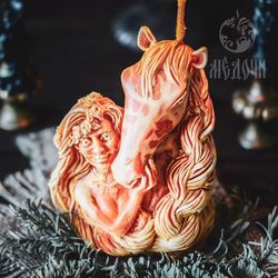 Candle Mold / Resin Mold / Soap Mold : “Totem of horse”