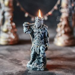 Candle Mold The God Odin, The God Thor. Scandinavian gods , Odin God. Resin mold, Altar Figure , Viking God, Odin Ravens