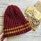 Griffindor hand knit women hat