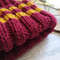 Griffindor ribbed handknit women hat Christmas gift for her Ribbed hat Griffindor hats Women hat Red hat