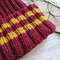 Griffindor ribbed handknit women hat Christmas gift for her Ribbed hat Griffindor hats Women hat Red hat