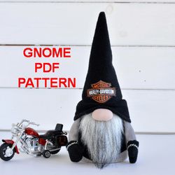 Gnome PATTERN biker gnome DIY