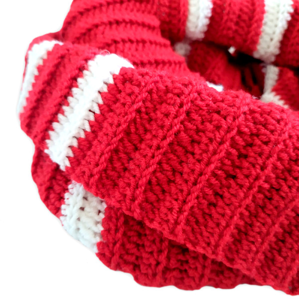 Infinity crochet scarf pdf pattern