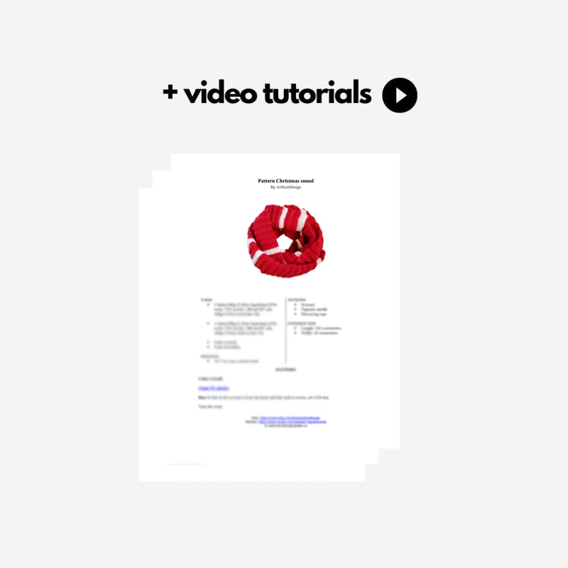 Infinity crochet scarf pdf pattern