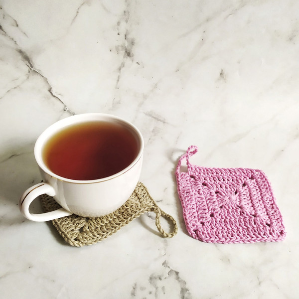 Granny’s coasters Crochet pattern pdf Mug coaster pdf digital file
