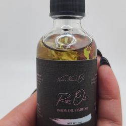 Rose Body Oil | All-Natural 3 in 1 Rose Oil | Natural Skincare | Body Oil | All-Natural Skincare | Vegan Skincare |