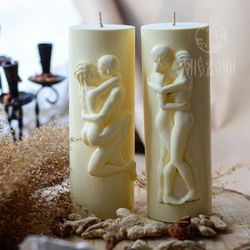 Candle Mold / Resin Mold / Soap Mold : "Lovers/Cylinder/Love mold"