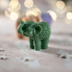 Mini elephant candle mold, silicone mold for candles, resin mold.