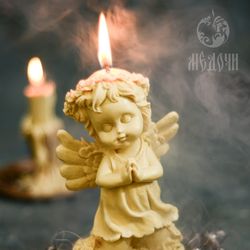 Angel Candle Mold , Silicone Mold For Making Candles, Soap, Resin Mold , Gypsum Mold, Angels Candles
