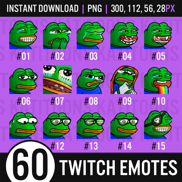 Puffle Emotes club Penguin Twitch / Discord ZIP File 