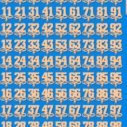 toppers numbers from 1 to 99 vector model for laser cut cnc, 3 mm and 4 mm, dxf cdr ai eps svg vector files laser cut
