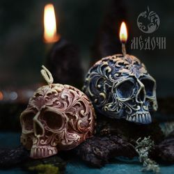 Skull candle, skull mold for candles, for resin.