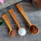 Handmade set of wooden measuring spoons from natural birch wood - 01