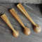 Handmade set of wooden measuring spoons from natural birch wood - 04