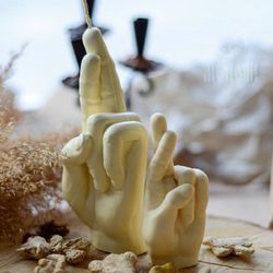 Candle Mold / Resin Mold / Soap Mold : "For Luck/Hand mold/ Hand Gestures/ Candle Figures"